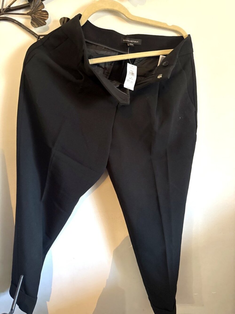 Banana Republic Tapered Ankle Pants - Black - Size 2 Petite - NWT